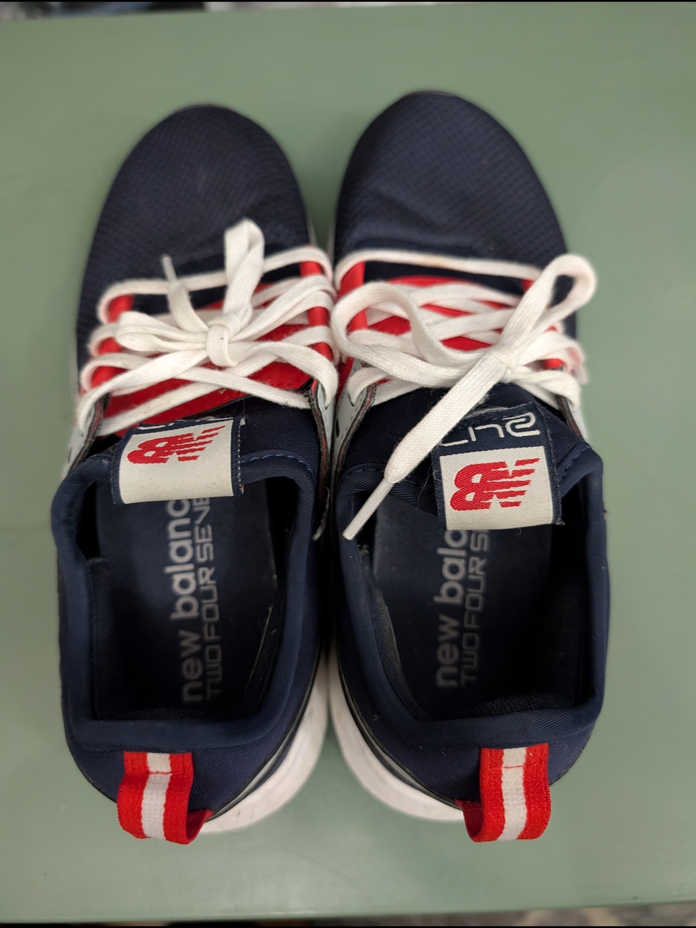 New Balance Women’s Red/White/Blue 24/7 Athletic Sneakers SZ 8 - Picture 7 of 11